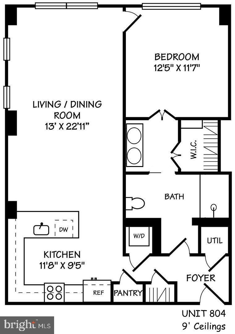 910 M Street Northwest, Unit 804 Washington, DC 20001 - Photo 32 of 32 Spacious layout with modern amenities.
