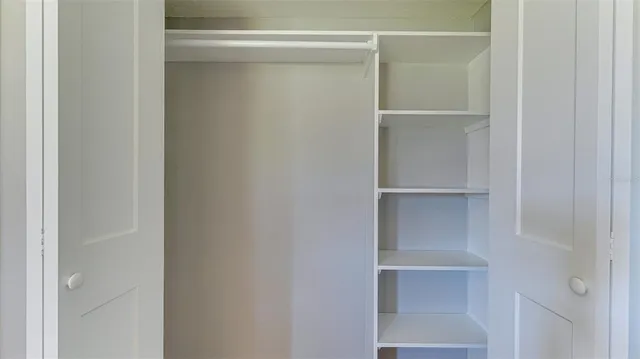 a close view of closet