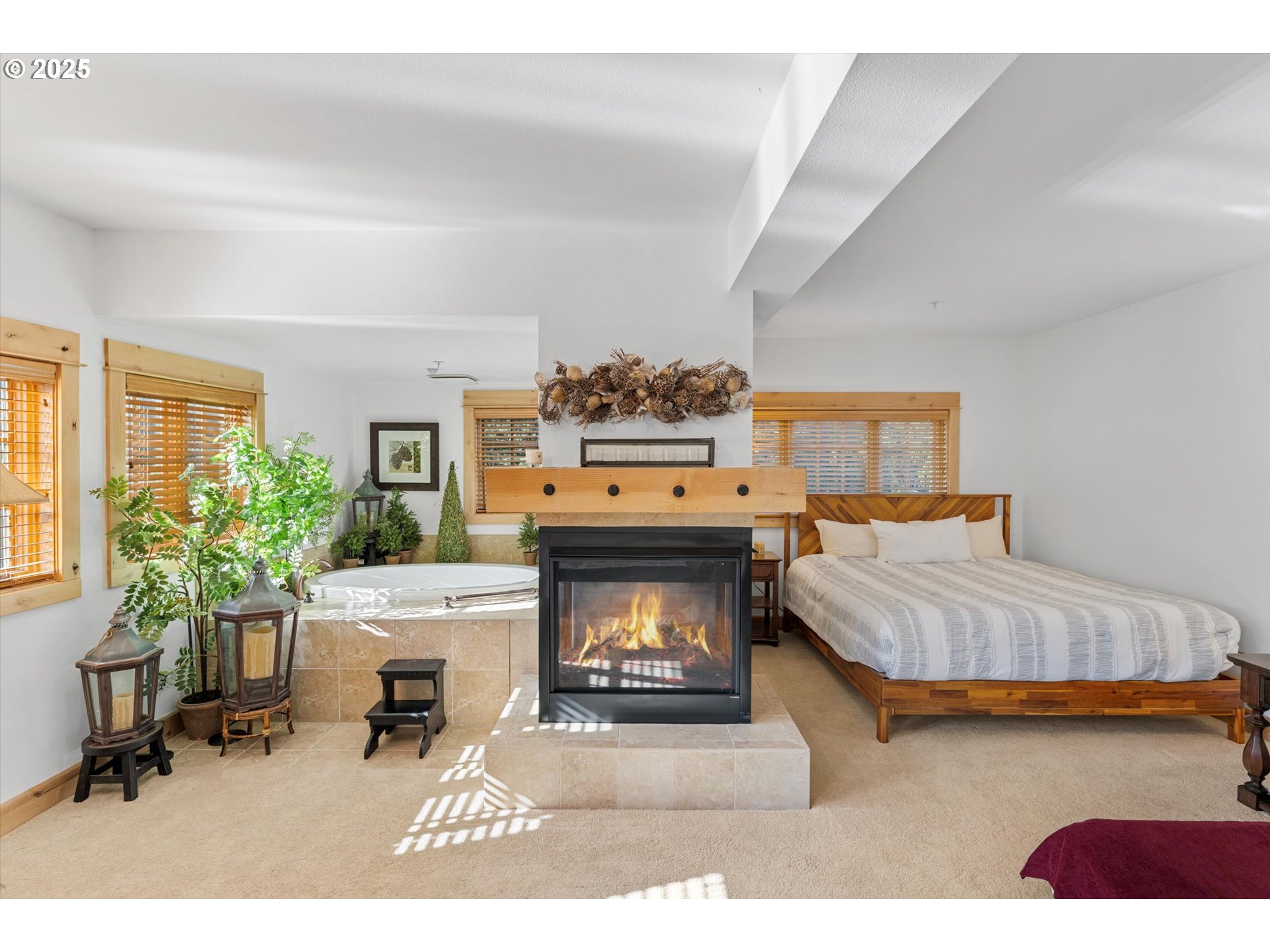31200 East Collins Lake Road, Unit 1 Government Camp, OR 97028 - Photo 19 of 38 a living room with furniture and a fireplace