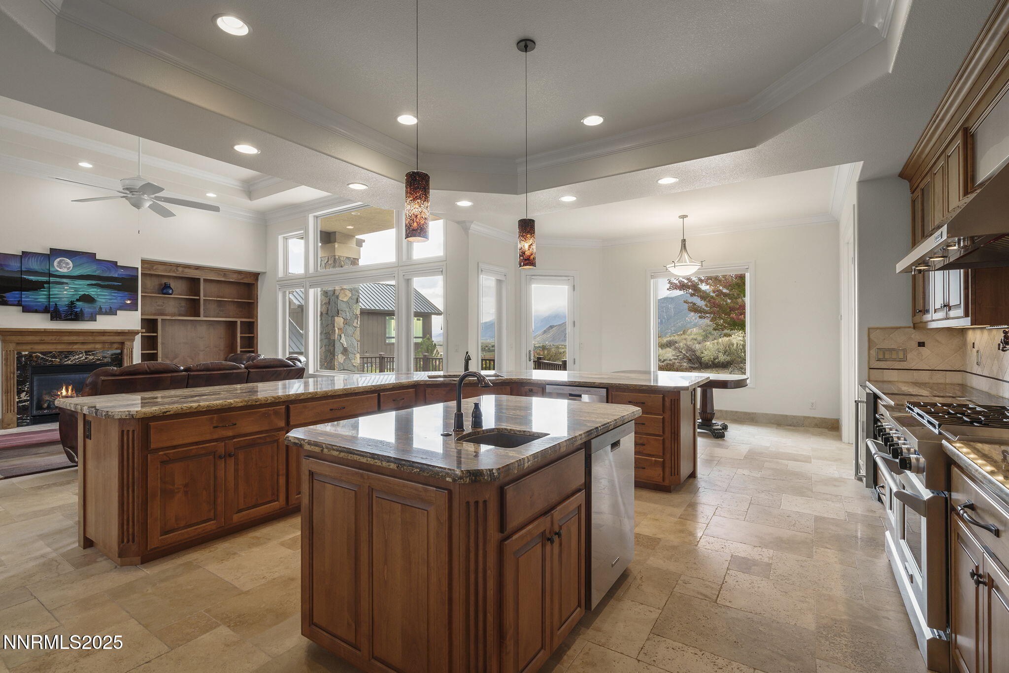 345 James Canyon Loop Genoa, NV 89411 - Photo 14 of 54 a kitchen with counter top space and stainless steel appliances