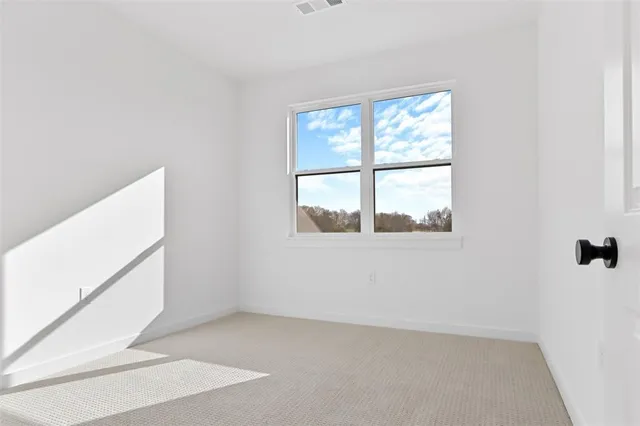a view of small space with closet
