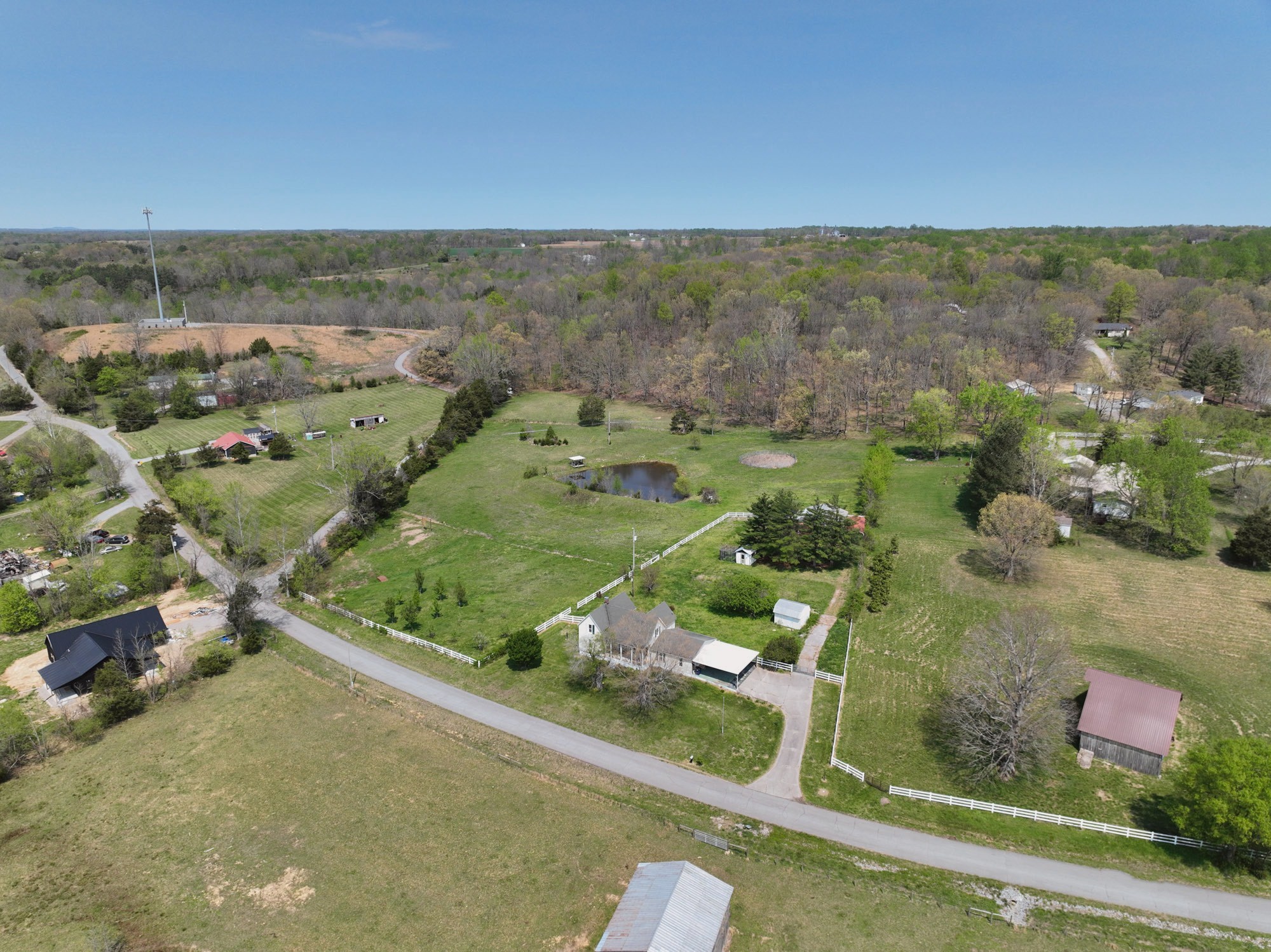365 Martin Road Portland, TN 37148 - Photo 9 of 12 an aerial view of a residential houses with outdoor space and street view