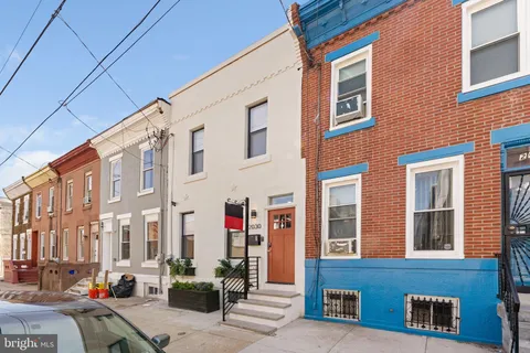 a front view of a building