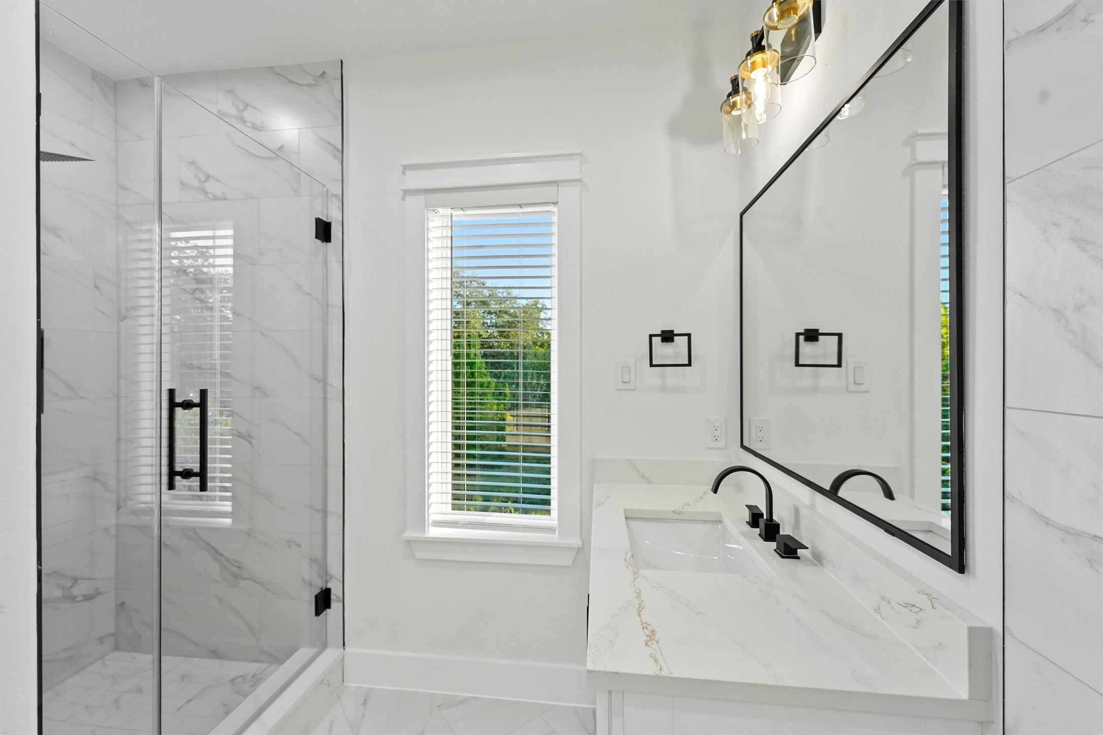 4208 Castor Street, Unit B Houston, TX 77022 - Photo 14 of 23 a bathroom with a bathtub and shower