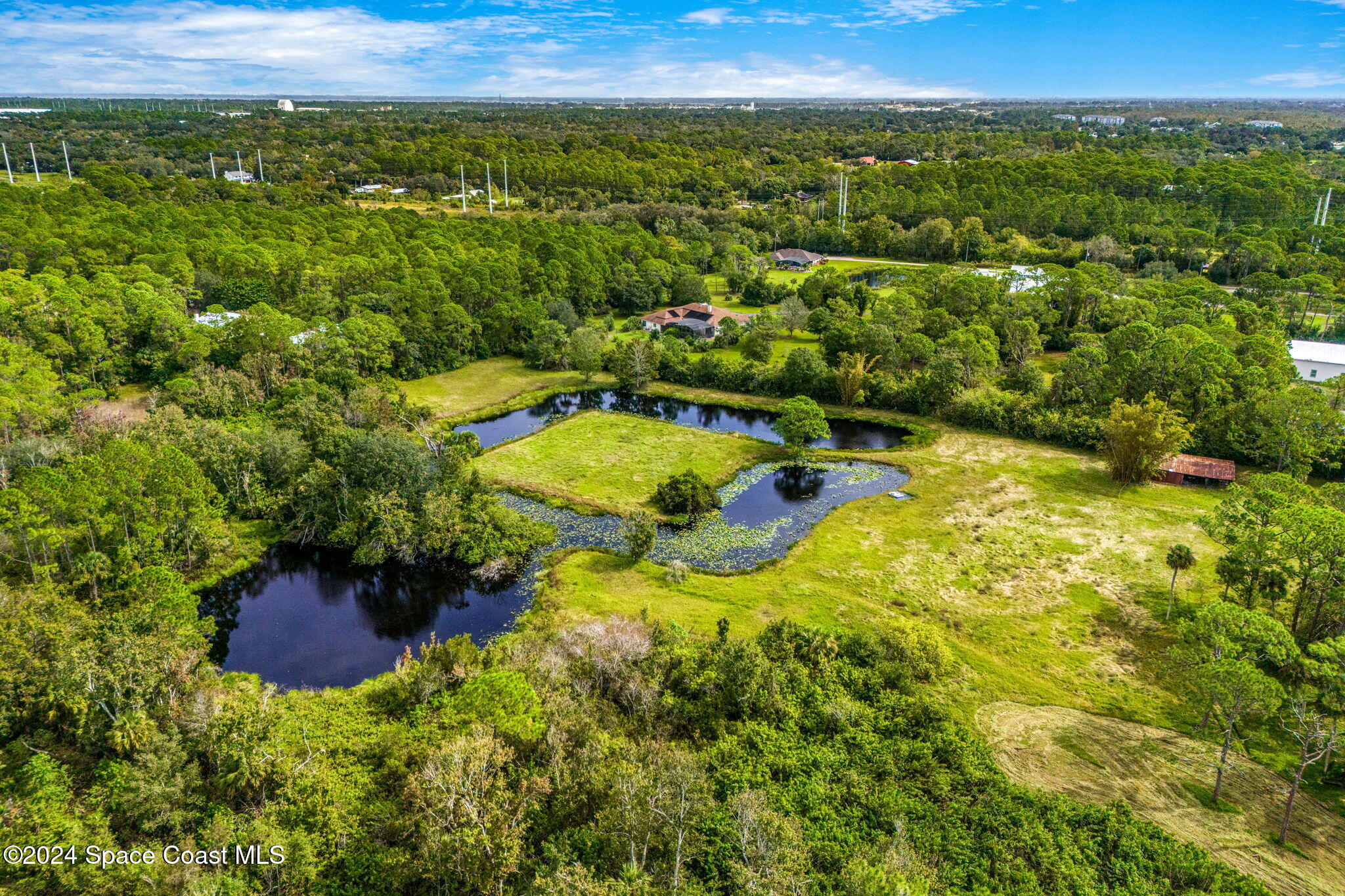 4650 Rayburn Road Cocoa, FL 32926 - Photo 81 of 81 aerial 9 - pond 2