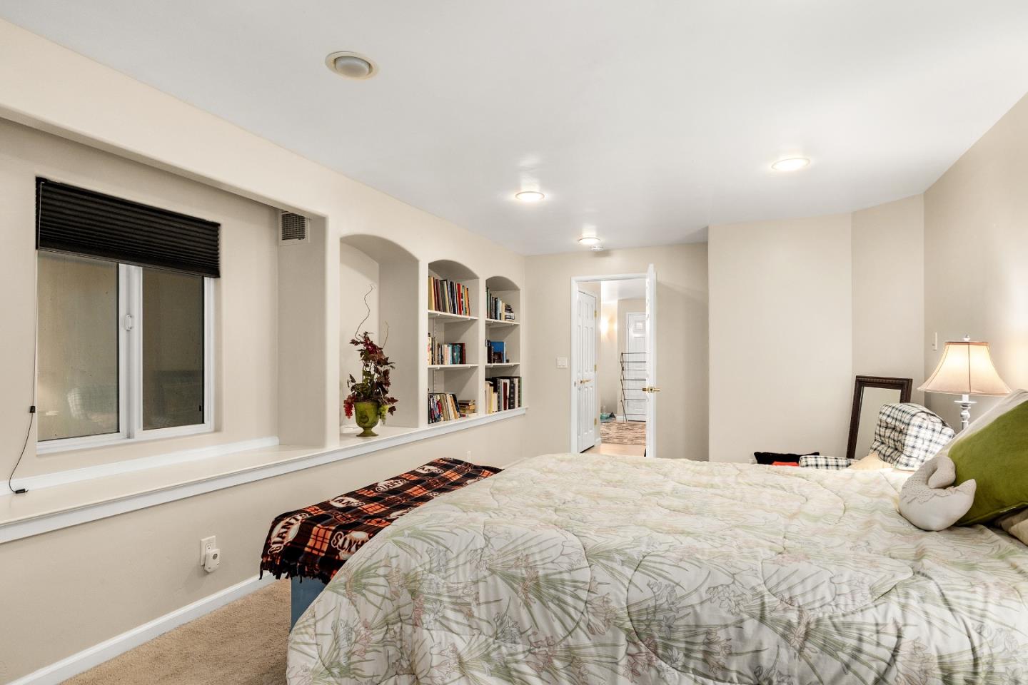 2000 Glen Canyon Road Santa Cruz, CA 95060 - Photo 28 of 41 a bed room with a bed and a large window