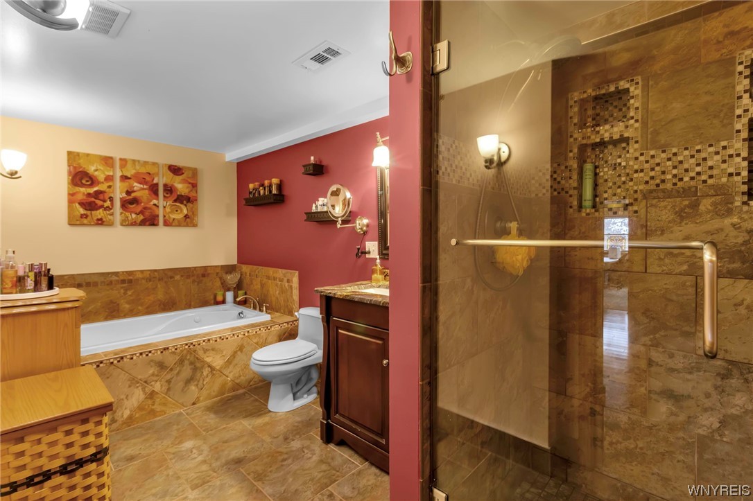 7140 Bear Ridge Road Pendleton, NY 14120 - Photo 27 of 44 Walk In Shower and Soaking Tub