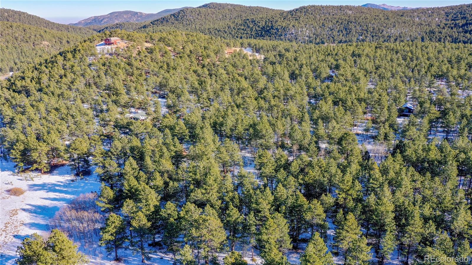 357 Big John Road Lyons, CO 80540 - Photo 14 of 17 a view of a lush green field with a mountain in the background