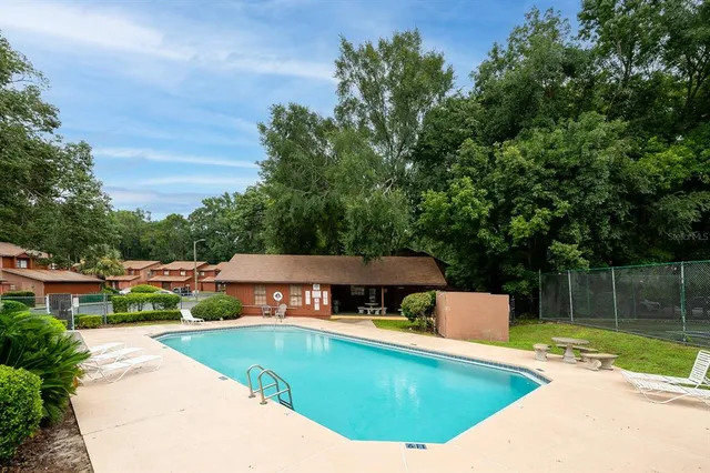 a view of a house with pool