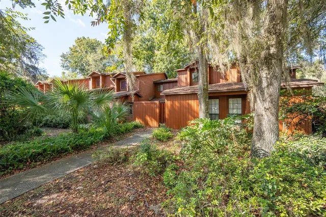 a view of a garden with plants
