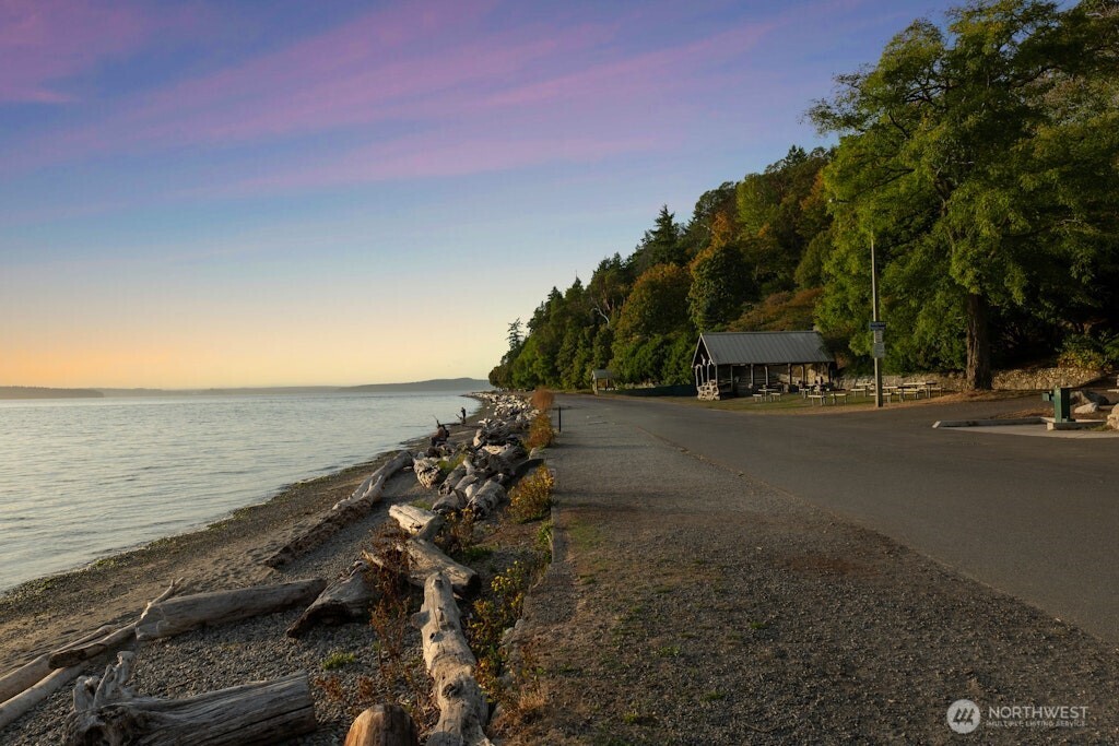 4431 Southwest Kenyon Place Seattle, WA 98136 - Photo 25 of 30 a view of a street with beach and trees