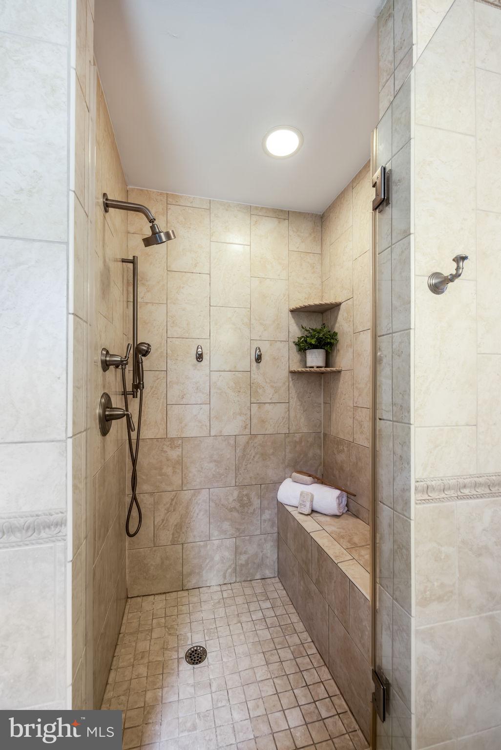 7808 Braemar Way Springfield, VA 22153 - Photo 31 of 47 Primary Bathroom with Soaking Tub & Shower