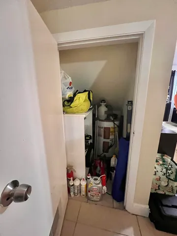 a view of storage and utility room