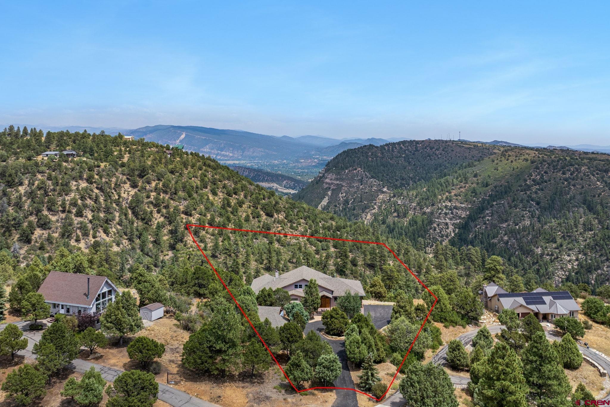 481 Far View Road Durango, CO 81303 - Photo 7 of 44 an aerial view of a city