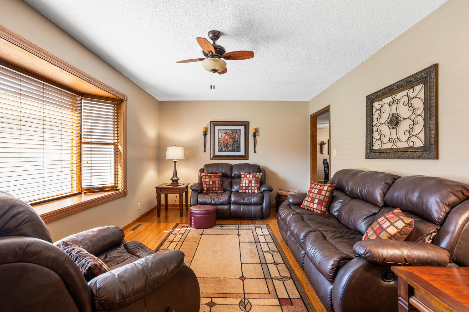 1437 Golf Terrace Danville, IL 61832 - Photo 6 of 40 a living room with furniture and a large window