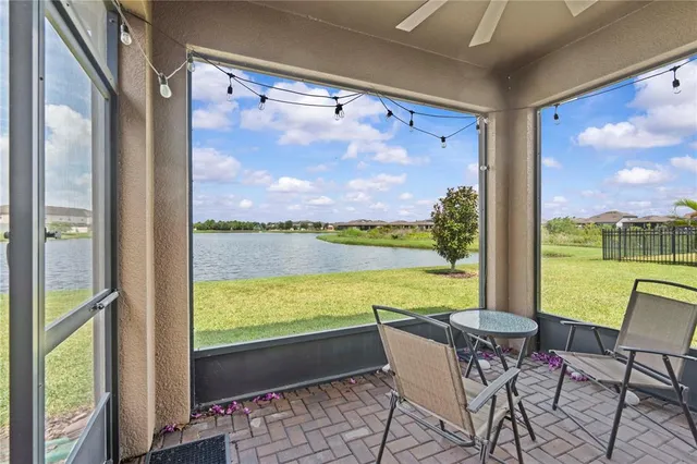 a view of a city from a balcony