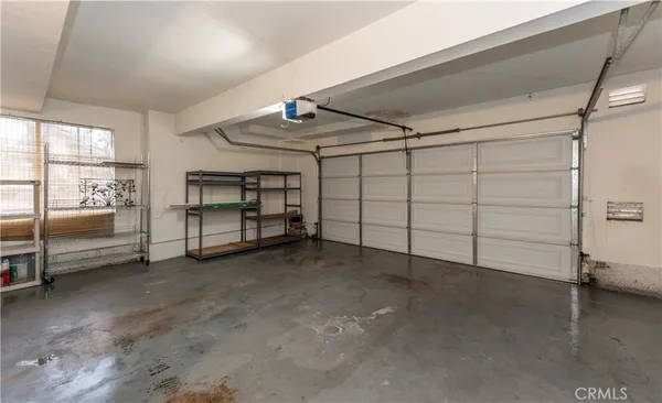 a view of a garage room