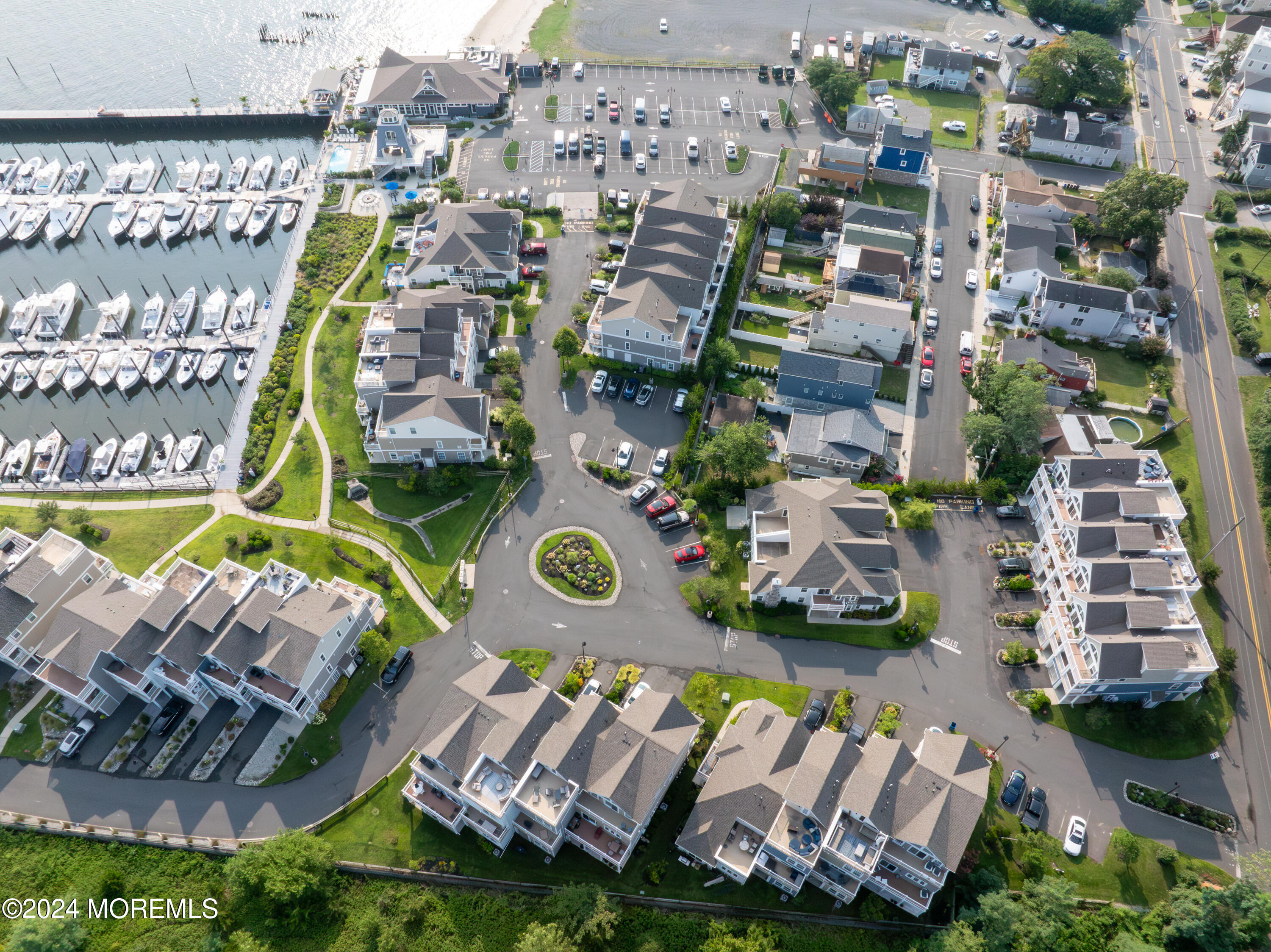 17 Locust Street Highlands, NJ 07732 - Photo 14 of 31 an aerial view of swimming pool patio and outdoor seating