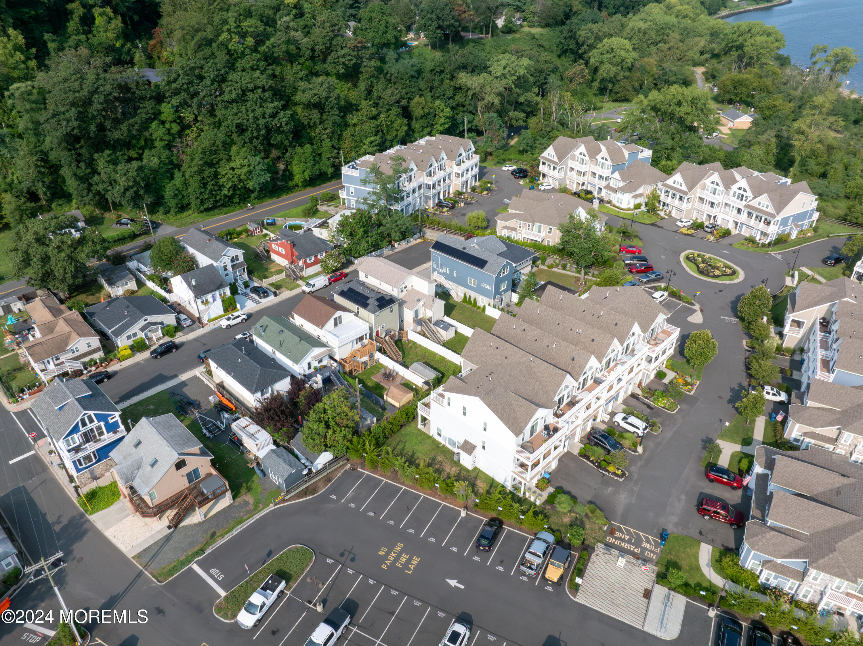 17 Locust Street Highlands, NJ 07732 - Photo 25 of 31 an aerial view of a city with lots of residential buildings
