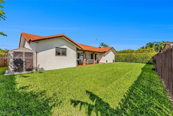 a view of a balcony with couch