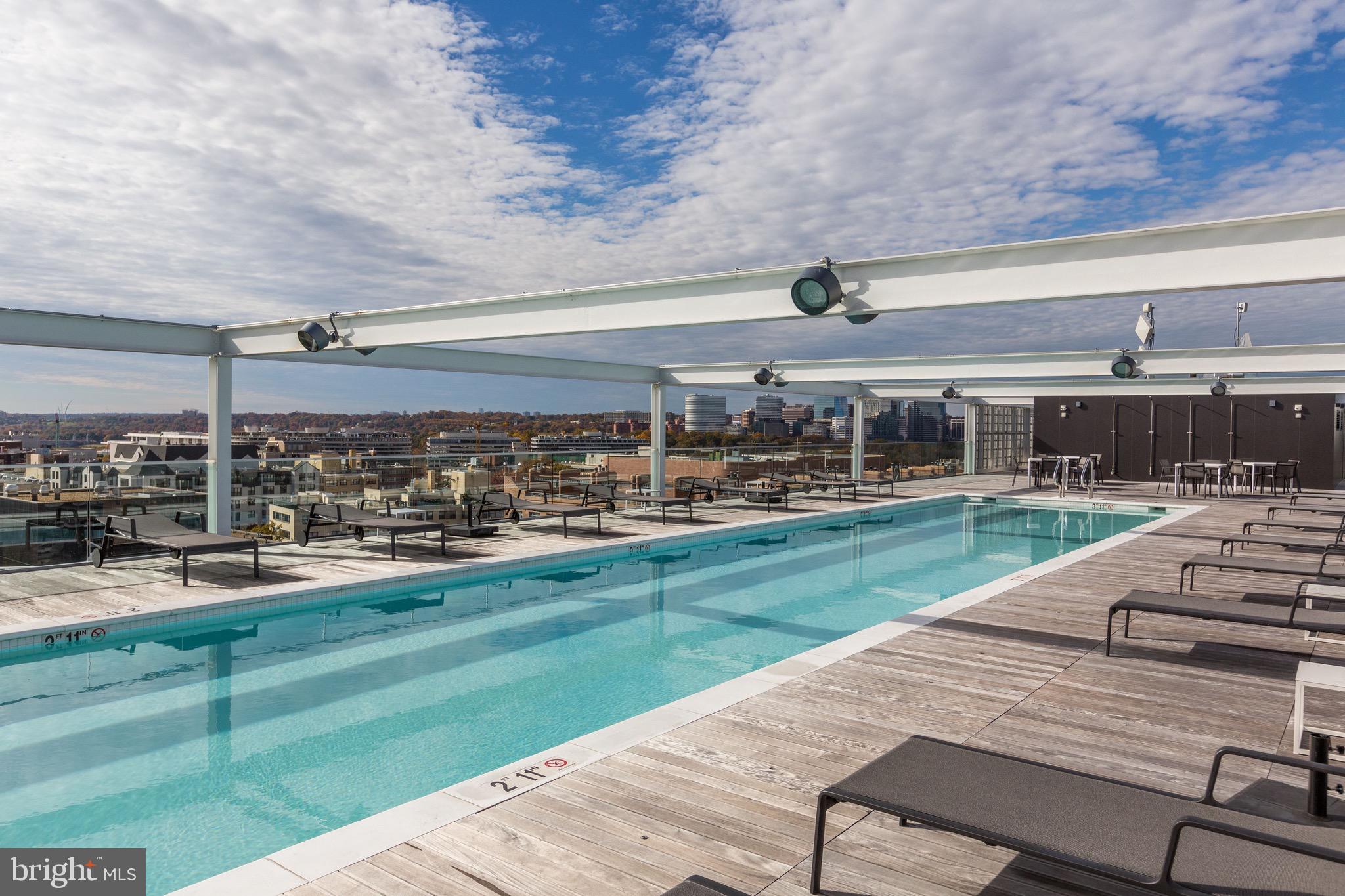 1111 24th Street Northwest, Unit 68 Washington, DC 20037 - Photo 15 of 17 Breathtaking Roof Top Pool, Grills, and Lounge