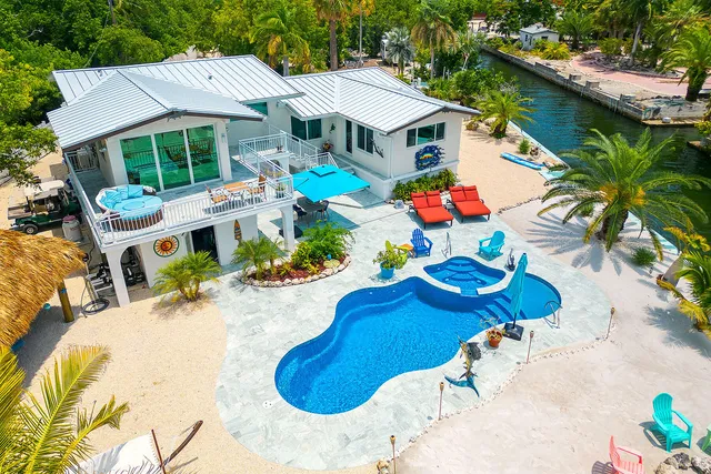 a view of a city with ocean view