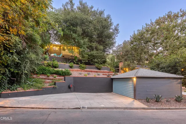 a backyard of a house