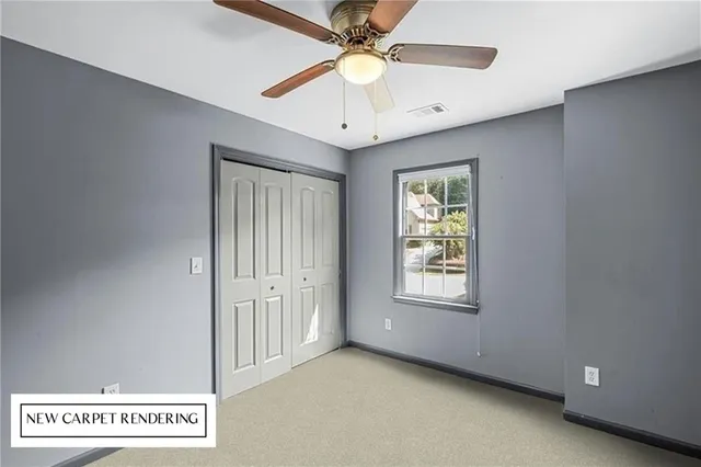 a room with furniture and window