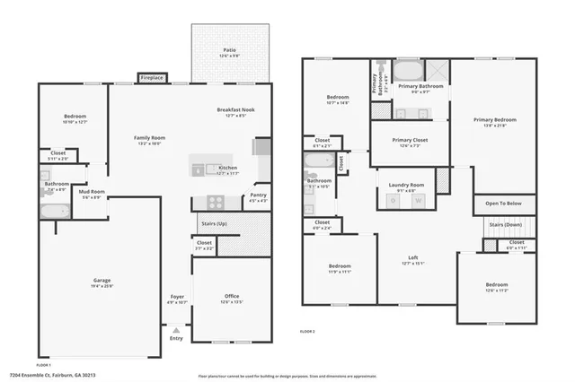 $444,990 | 7204 Ensemble Court, Fairburn, GA 30213
