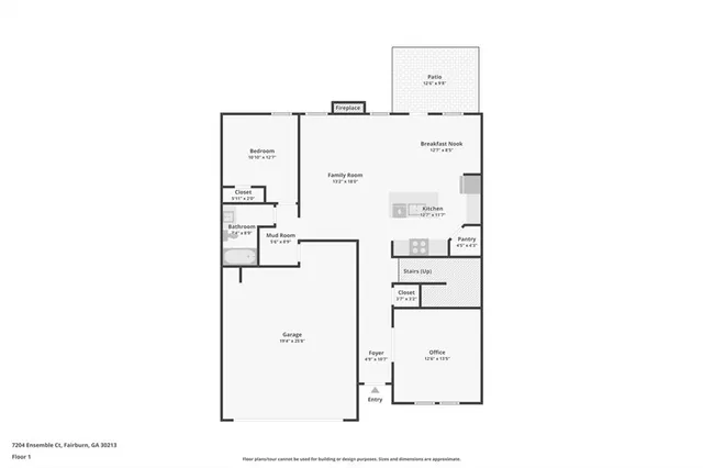 $444,990 | 7204 Ensemble Court, Fairburn, GA 30213