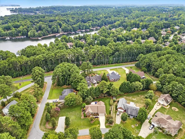 an aerial view of lake residential house with outdoor space