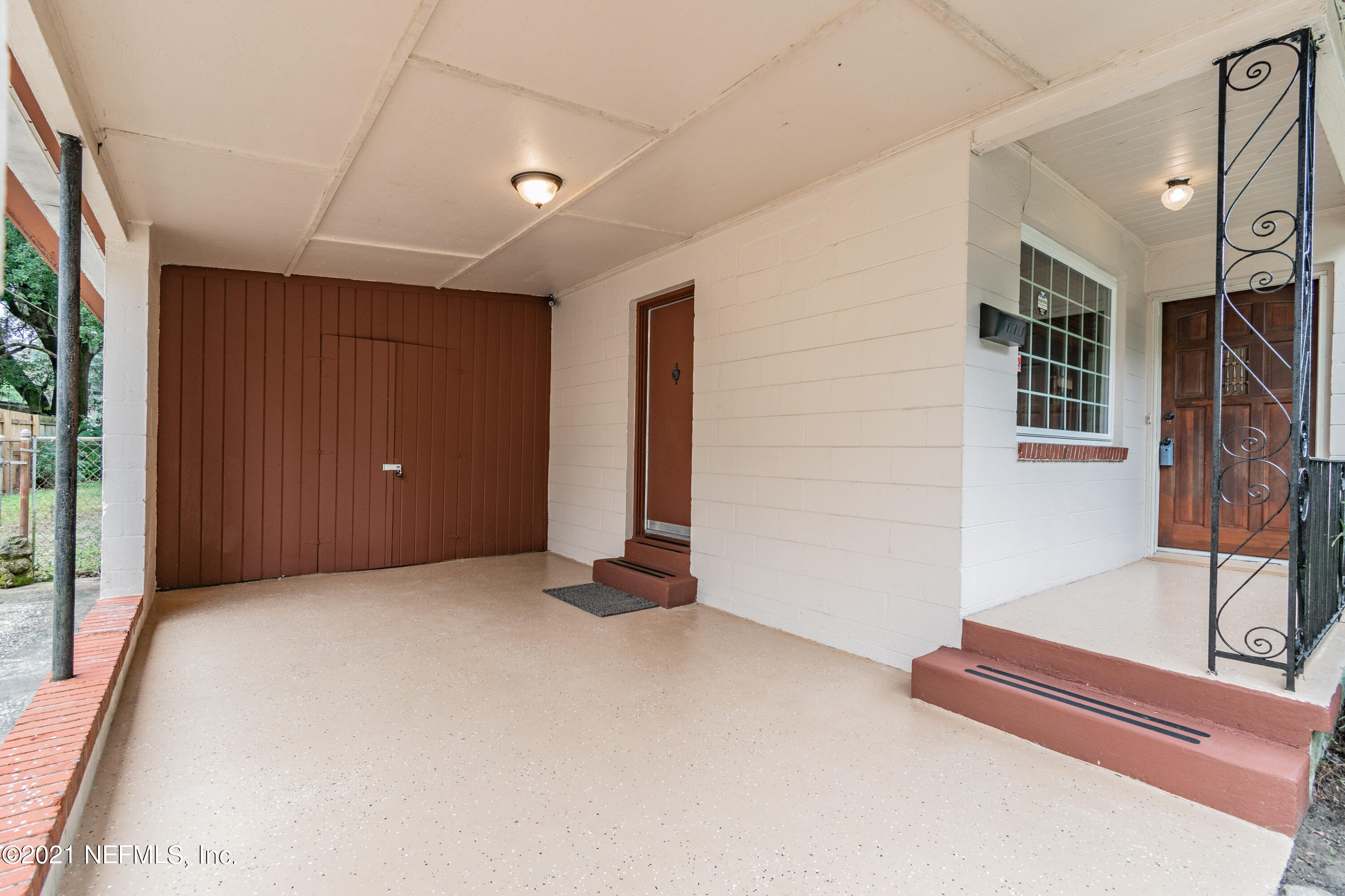 Covered Carport and Front Entries