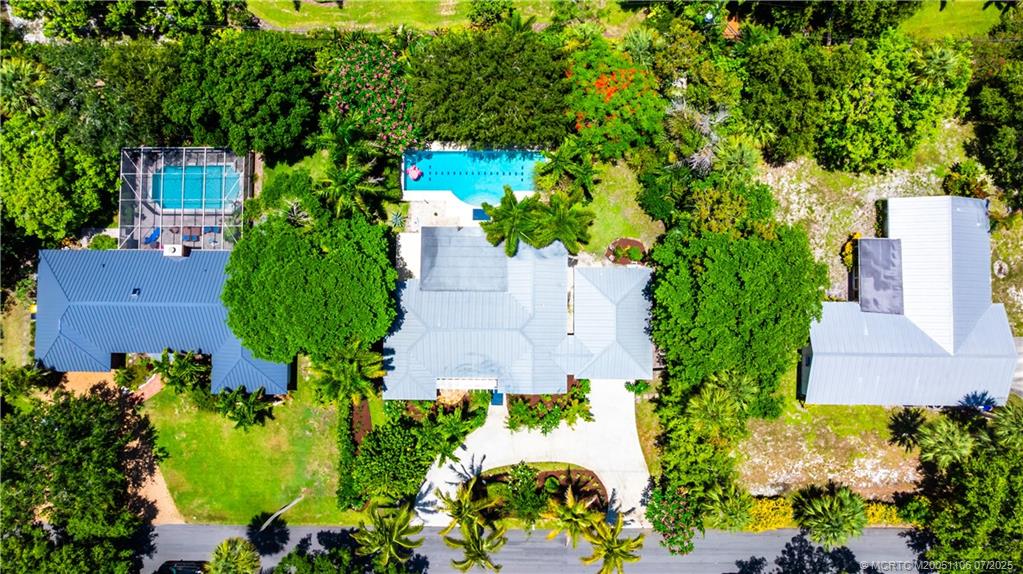 4 Emarita Way Stuart, FL 34996 - Photo 40 of 47 an aerial view of a house with a yard and garden view