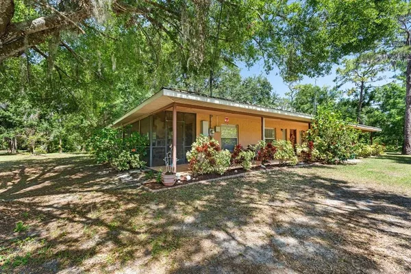a view of a back yard