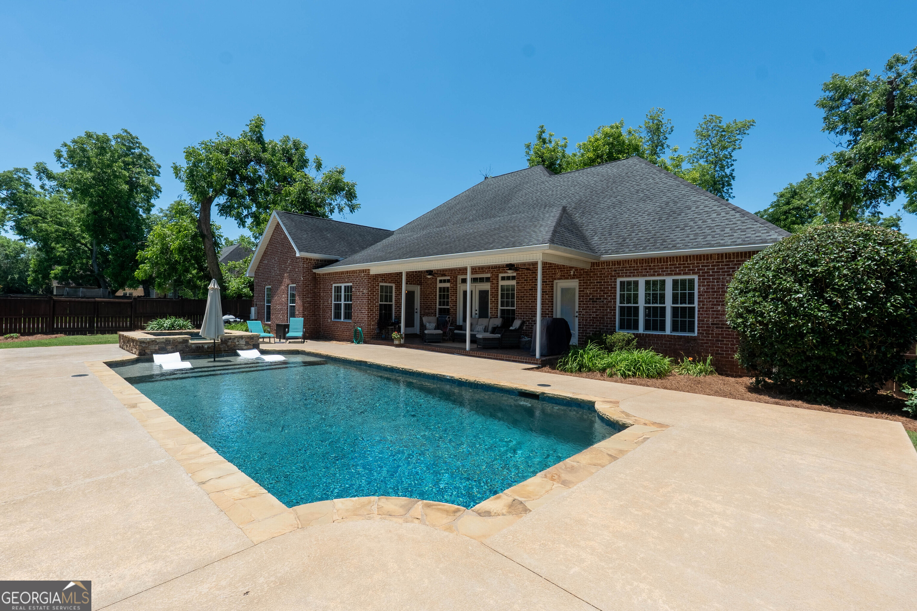 501 Old Bridge Road Warner Robins, GA 31088 - Photo 50 of 54 a view of outdoor space yard swimming pool and patio