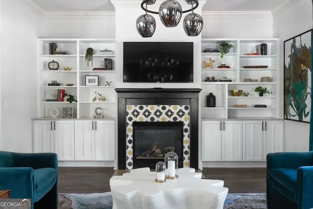 a bathroom with a mirror and a sink