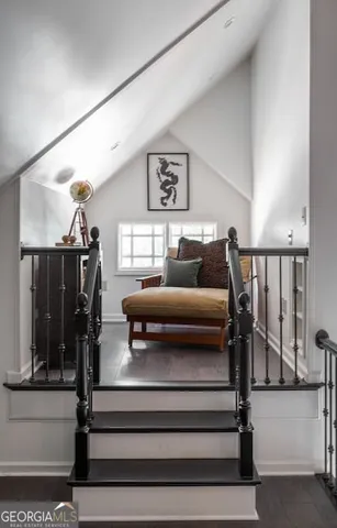 a kitchen with a stove and cabinets
