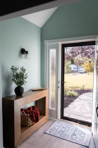 a view of front door