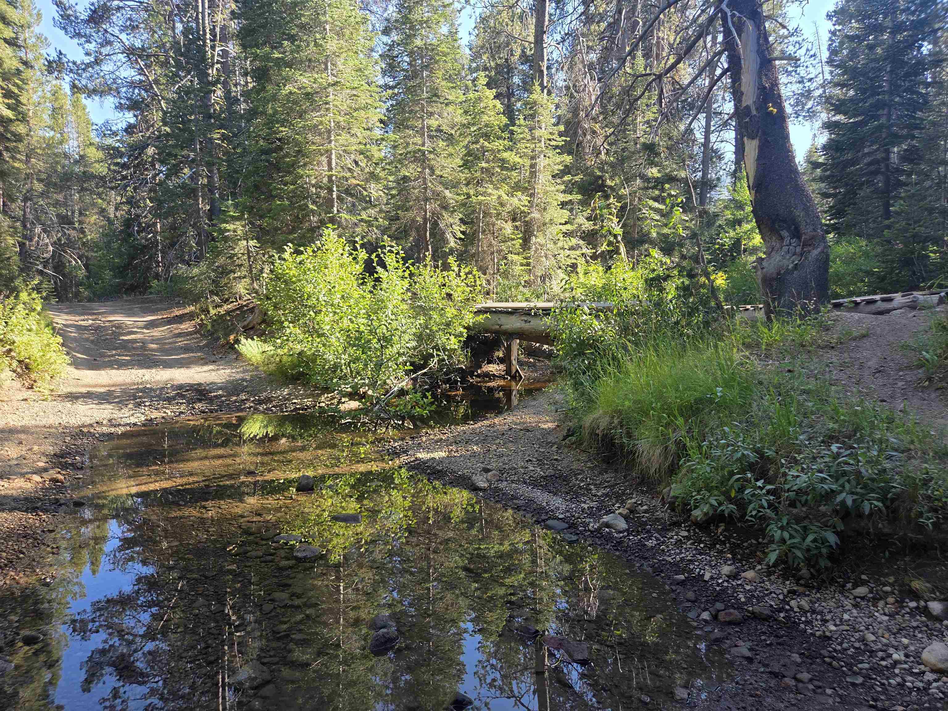 7000 Cold Stream Road Truckee, CA 96161 - Photo 1 of 28 Road and footbridge along Cold Stream Road. Access between the East and West sides of the property.