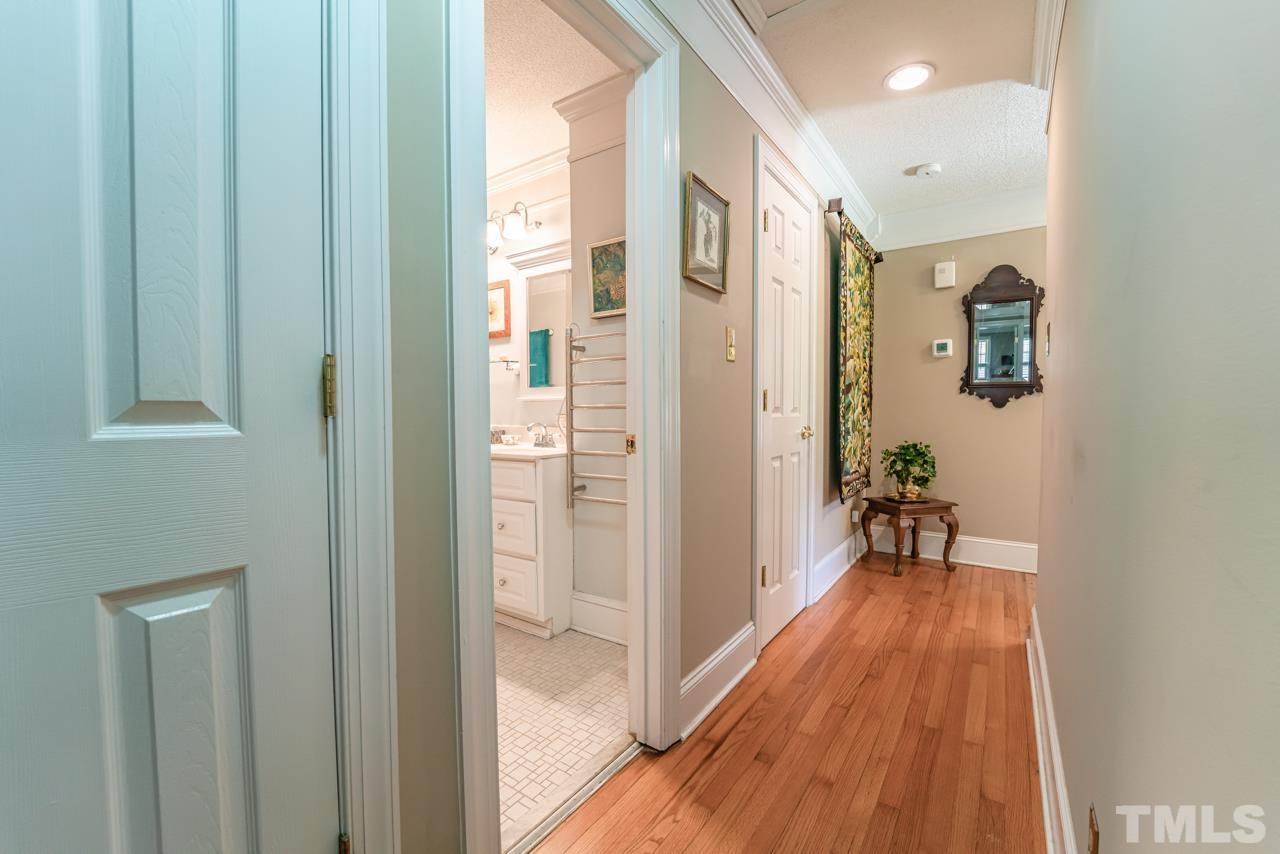 3318 Hampton Road Raleigh, NC 27607 - Photo 25 of 56 a view of hallway with wooden floor