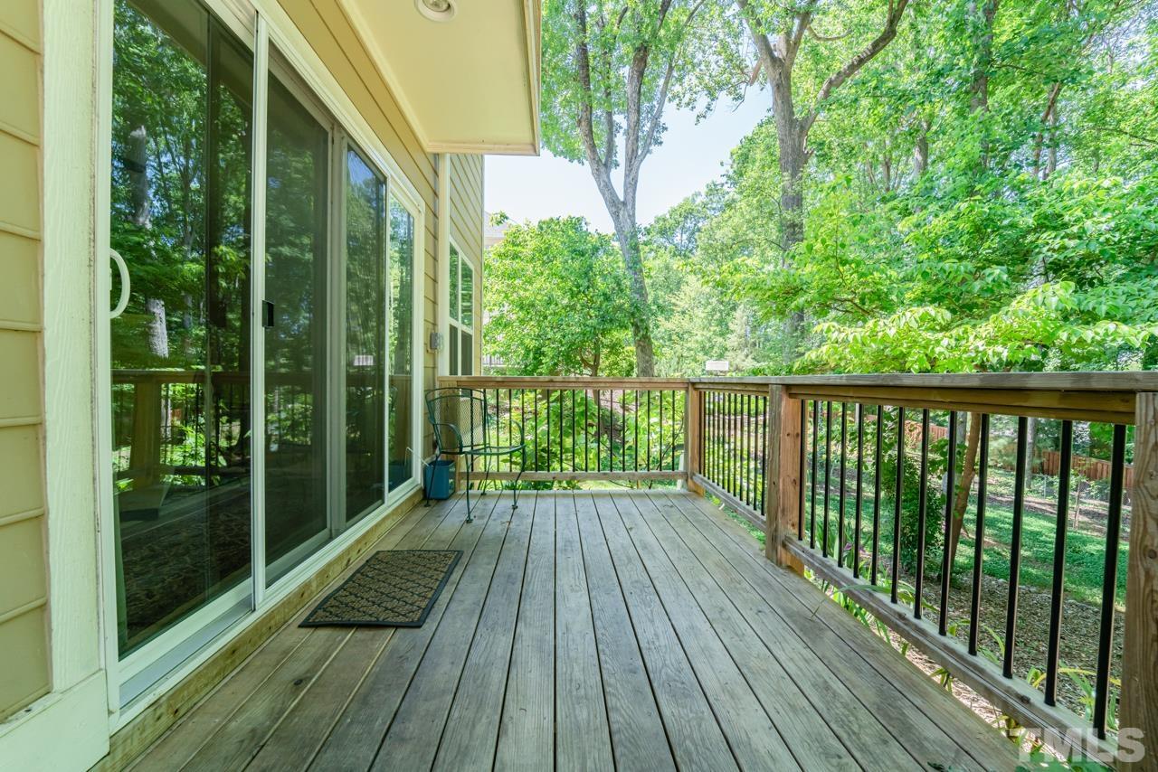 3318 Hampton Road Raleigh, NC 27607 - Photo 53 of 56 a view of balcony with wooden floor