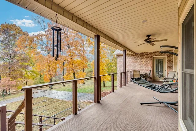 a view of city and mountain