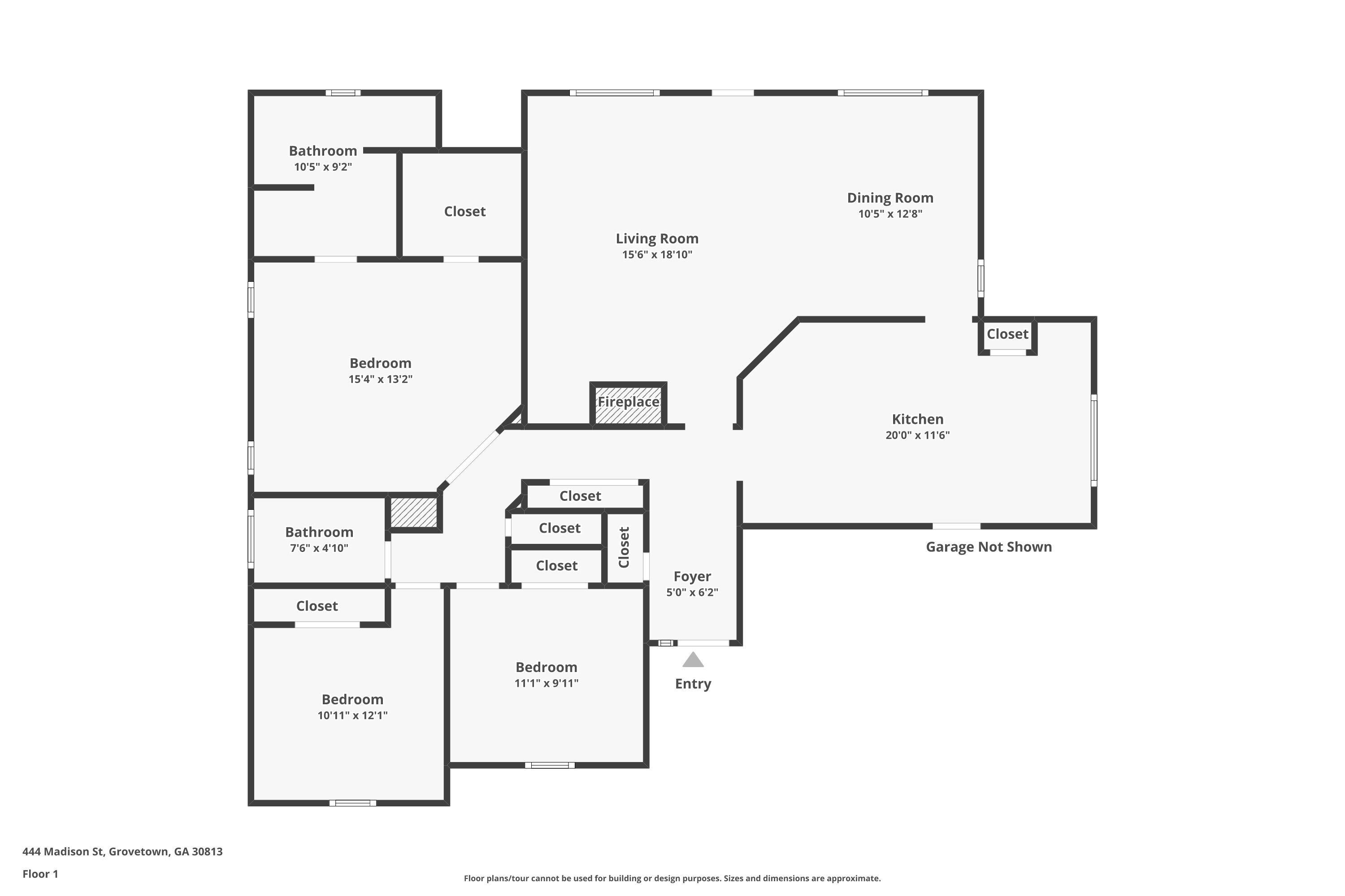 444 Madison Street Grovetown, GA 30813 - Photo 20 of 20 Floor Plan!