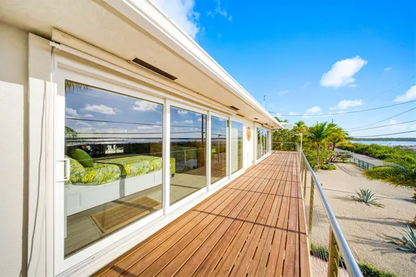 a view of an outdoor space and a swimming pool