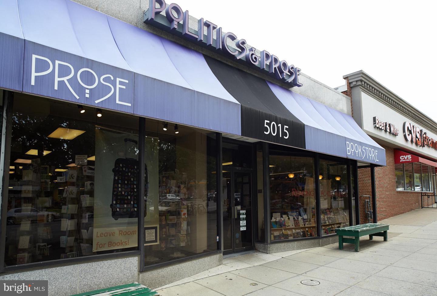 4707 Connecticut Avenue Northwest, Unit 211 & 213 Washington, DC 20008 - Photo 40 of 43 Politics and Prose Bookstore