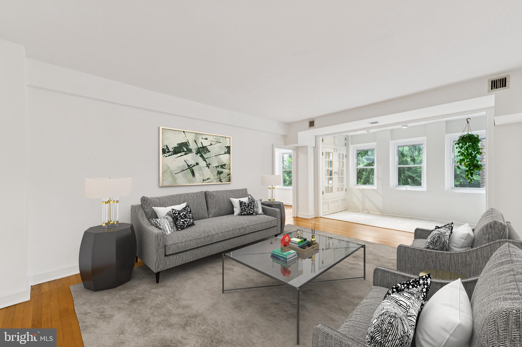 4707 Connecticut Avenue Northwest, Unit 211 & 213 Washington, DC 20008 - Photo 5 of 43 Virtually Staged Living Room