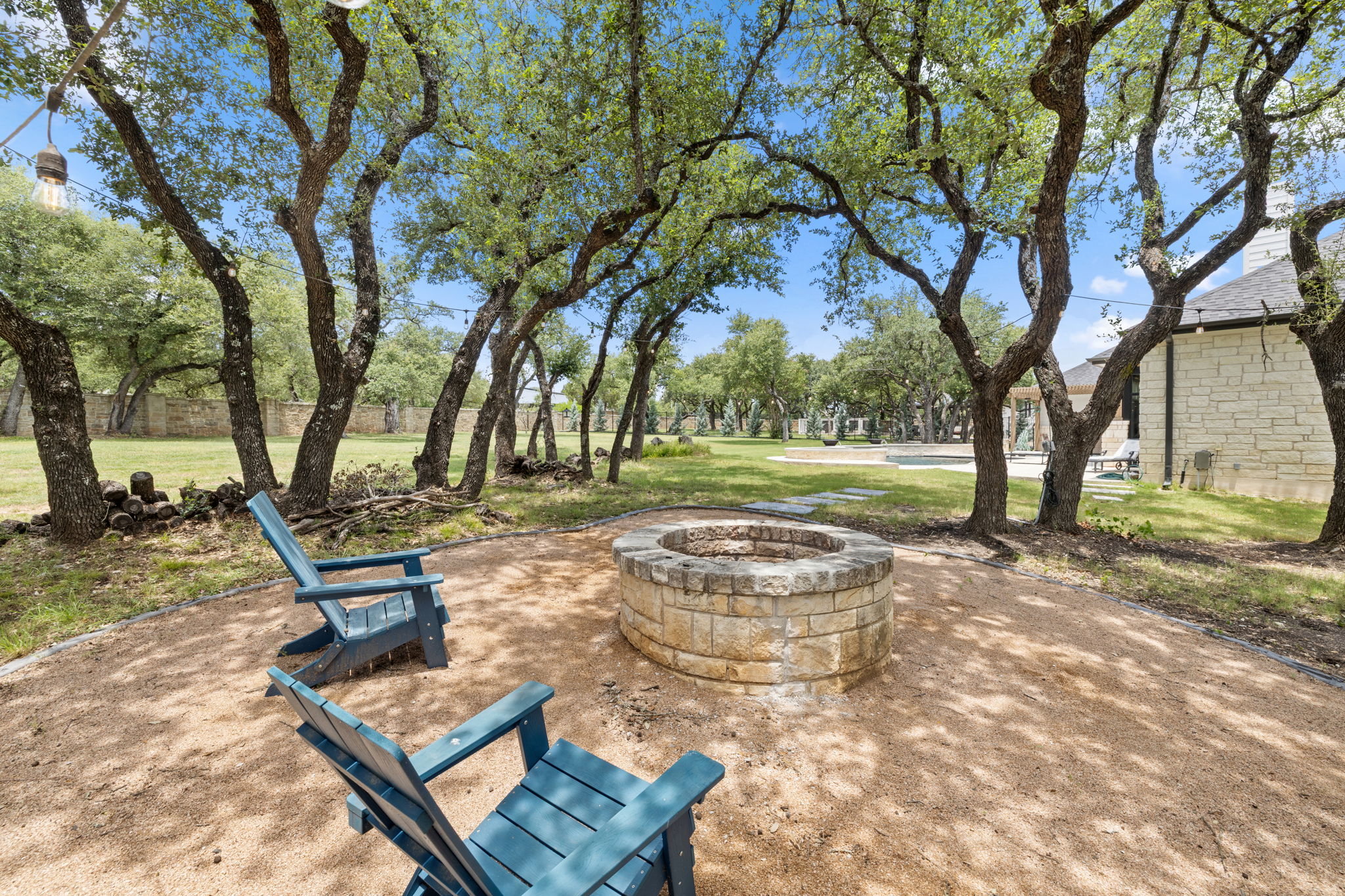 104 Lower Cedar Cove Georgetown, TX 78633 - Photo 29 of 37 a view of a backyard with wooden floor