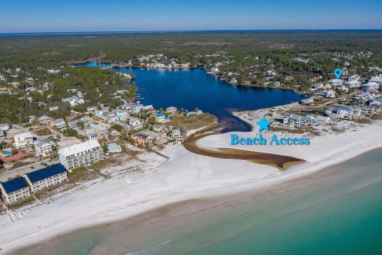 11 Beachside Drive, Unit 1111 Santa Rosa Beach, FL 32459 - Photo 24 of 28 BSV_Aerial Beach Access View