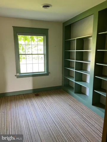 a bathroom with a shower and toilet