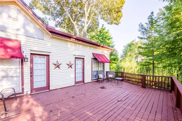 a view of a house with a patio